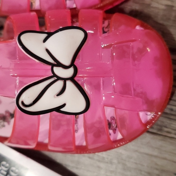 Disney Minnie Mouse Bow Closed Toe Sandals Size 13 - Picture 2 of 5